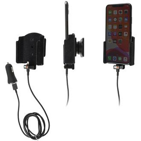 Brodit držiak do auta na Apple iPhone 11 Pro Max bez púzdra, s nabíjaním z cig. zap/USB Brodit držiak do auta na Apple iPhone 11 Pro Max bez púzdra, s nabíjaním z cig. zap/USB