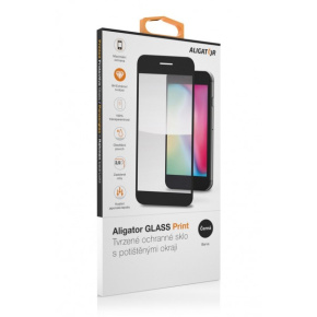 Aligator ochranné tvrzené sklo GLASS PRINT, Samsung Galaxy A54 (5G), černá, celoplošné lepení