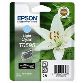 EPSON Ink ctrg light cyan pre R2400 T0595 EPSON Ink ctrg light cyan pre R2400 T0595