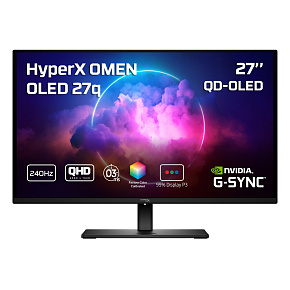 HP HyperX OMEN/27q/27,6"/QD-OLED/QHD/240Hz/0,03ms/Čierna/3R