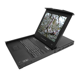 AdderView 19'' LCD šuplík + KVM