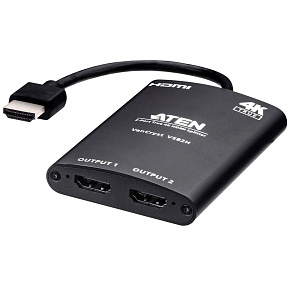 ATEN 2 port HDMI 2.0 splitter 1-2 True 4K @ 60Hz, HDR ATEN 2 port HDMI 2.0 splitter 1-2 True 4K @ 60Hz, HDR