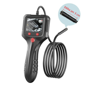 W-star Endoskopická kamera LEP100-2 sonda 8mm, 1080P HD LCD 2,4" kábel 2m polotvrdý