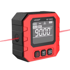 W-Star Digitálny uhlomer WSNF566S, laser, magnet, 4x90°, stupne, %, mm/m