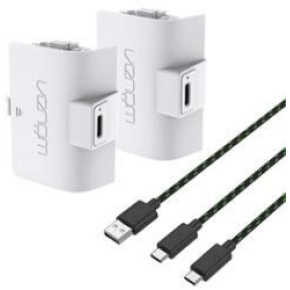 VENOM VS2874 Xbox Series S/X & One White High Capacity Twin Battery Pack + 3 meter cable VENOM VS2874 Xbox Series S/X & One White High Capacity Twin Battery Pack + 3 meter cable