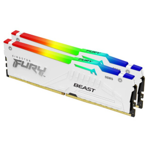 KINGSTON DIMM DDR5 32GB (Kit of 2) 5600MT/s CL36 FURY Beast Bílá RGB EXPO KINGSTON DIMM DDR5 32GB (Kit of 2) 5600MT/s CL36 FURY Beast Bílá RGB EXPO