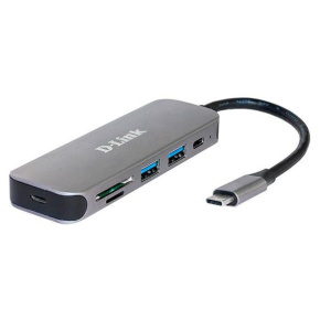 D-Link DUB-2325 USB-C Hub with SD/microSD Card Reader, 2x USB3.0 D-Link DUB-2325 USB-C Hub with SD/microSD Card Reader, 2x USB3.0