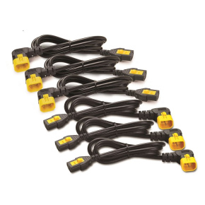 Power Cord Kit (6 ea), Locking C13toC14(90Dg), 1.8m