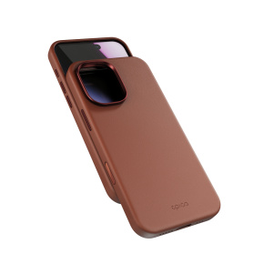 Epico Leather Mag+ Case iPhone 17 - hnedá