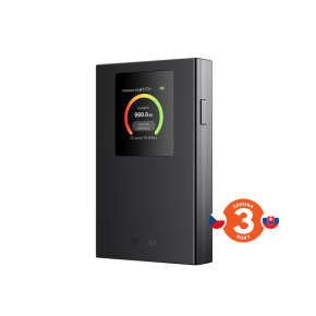 Tenda 4G185v4 4G LTE Mobile AX300 Wi-Fi 6 batérie modem router, LCD, WPA3, USB-C