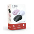 C-TECH myš Dual mode WLM-12PK, bezdrátová, 1600DPI, 6 tlačítek, růžová, USB nano receiver