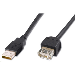 Kábel USB PREMIUMCORD 2.0 A-A 1m, predĺženie (M/F) sivá Kábel USB PREMIUMCORD 2.0 A-A 1m, predĺženie (M/F) sivá