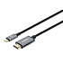 Manhattan kabel USB-C na HDMI, USB-C Male na HDMI Male, 1m, černá