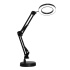 Platinet stolná LED lampa Magnify 10W stmievateľná s lupou, čierna