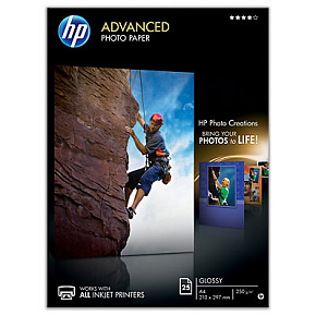 HP Advanced Photo Paper, lesk, 25 hárkov A4 HP Advanced Photo Paper, lesk, 25 hárkov A4