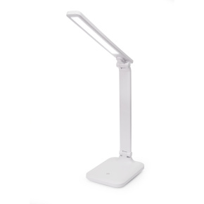 Platinet stolná LED lampa Remus 5W stmievateľná, dotykové ovládanie, USB port, biela