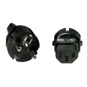 Adaptér CEE 7/7 na IEC C13 napětí 230V, 10A Adaptér CEE 7/7 na IEC C13 napětí 230V, 10A