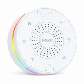 EVOLVEO Nubiloo – uspávací modul s bielym šumom, uspávankami a farebným svetlom na dobrú noc