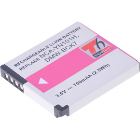 Batéria T6 Power Panasonic DMW-BCK7, DMW-BCK7E, NCA-YN101H, NCA-YN101F, NCA-YN101G, 700mAh, 2,5Wh
