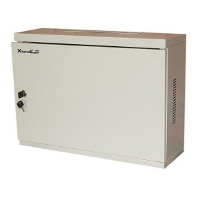 XtendLan 19" nástěnný vertikální rozvaděč 3U 540x180, plné dveře, šedý XtendLan 19" nástěnný vertikální rozvaděč 3U 540x180, plné dveře, šedý