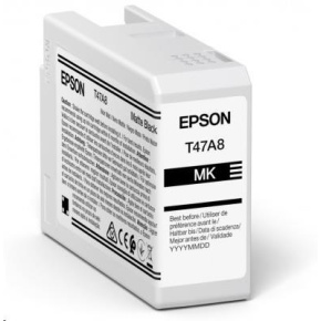 Atrament EPSON Singlepack Matte Black T47A8 UltraChrome Pro 10 50 ml Atrament EPSON Singlepack Matte Black T47A8 UltraChrome Pro 10 50 ml