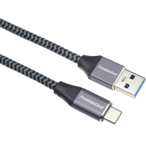 PREMIUMCORD USB-C na USB 3.0 A (USB 3.1 generácia 1, 3A, 5Gbit/s) 2m opletenie PREMIUMCORD USB-C na USB 3.0 A (USB 3.1 generácia 1, 3A, 5Gbit/s) 2m opletenie