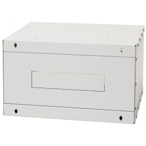 19"rozvádzač jednodiel.6U/400mm FLAT-PACK plech.dv.