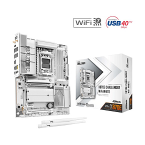 ASRock MB Sc AM5 X870E Challenger WiFi WHITE, AMD X870E, 4xDDR5, 1xHDMI, 2xUSB4, WiFi ASRock MB Sc AM5 X870E Challenger WiFi WHITE, AMD X870E, 4xDDR5, 1xHDMI, 2xUSB4, WiFi