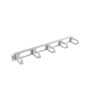 LANBERG 19" PANEL PRO SPRÁVU KÁBLOV 5 KRÚŽKOV - TYP B 1U ŠEDÝ