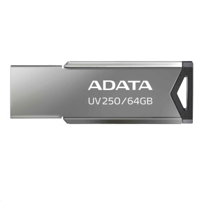 ADATA Flash Disk 64GB UV250, USB 2.0 Dash Drive, strieborná