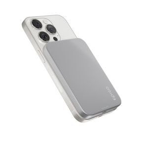 Epico 5000mAh Alu PowerBanka s MagSafe - strieborná