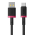 Baseus Rýchlonabíjací kábel Dura USB/USB-C 1m 60W červeno čierny