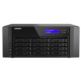 QNAP TS-h1277AFX-R7-32G (Ryzen 7 5,5 GHz, ZFS, 32 GB DDR5 ECC RAM, 12 x 2,5" SATA, 2 x 2,5 GbE, 2 x 10 GbE)