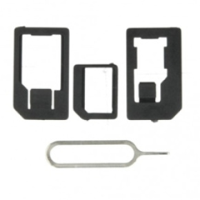 ALIGATOR Adaptér pre nano a microSIM karty + ihla ALIGATOR Adaptér pre nano a microSIM karty + ihla