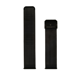 Garett univerzální řemínek 22 mm, černý kovový, typ Mesh