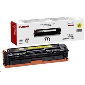 Canon LASER TONER CRG-731Y 1 500 strán* Canon LASER TONER CRG-731Y 1 500 strán*
