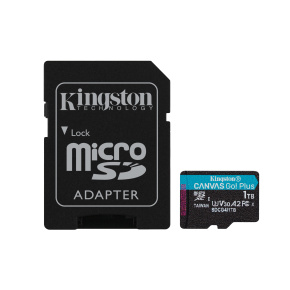 Kingston Canvas Go Plus A2/Micro SDXC/1TB/UHS-I U3 / Class 10/+ Adaptér