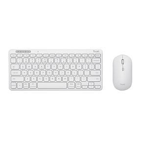 TRUST LYRA WL KEYBOARD & MOUSE WHITE US TRUST LYRA WL KEYBOARD & MOUSE WHITE US