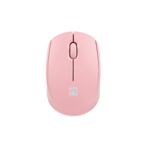 Myš Natec STORK/Kancelárska/Optická/1 600 DPI/Bezdrôtová USB/Ružová