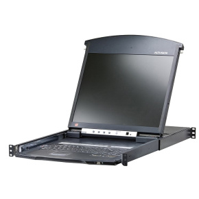 Aten 16-port Cat.5 KVM PS/2+USB, 19" LCD, IP Aten 16-port Cat.5 KVM PS/2+USB, 19" LCD, IP