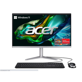 ACER PC AiO Aspire C24-1300, Ryzen 5 7520U ,23,8" FHD IPS,16GB,512GB M.2 SSD,Radeon610M,W11Original,stříbrná,KB+Mouse ACER PC AiO Aspire C24-1300, Ryzen 5 7520U ,23,8" FHD IPS,16GB,512GB M.2 SSD,Radeon610M,W11Original,stříbrná,KB+Mouse