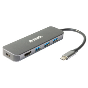 D-Link 5-in-1 USB-C Hub with HDMI/Power Delivery D-Link 5-in-1 USB-C Hub with HDMI/Power Delivery