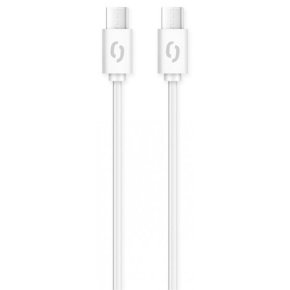 ALIGATOR Dátový kábel POWER 3A, USB-C/USB-C, biely