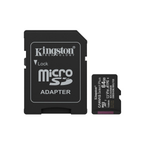 Kingston Canvas Select Plus/Micro SDXC/64GB/UHS-I U1 / Class 10/+ Adaptér