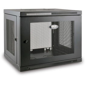 Skriňa SmartRack 9U, Mini Rack, Š = 600mm, Hl = 550mm, hĺbka pre prepínače, montáž na stenu