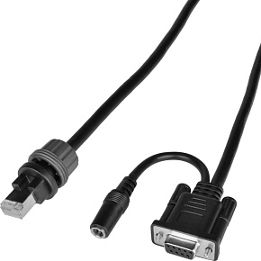 Kábel RS-232 pre čítačky Virtuos HT-857, tmavý Kábel RS-232 pre čítačky Virtuos HT-857, tmavý