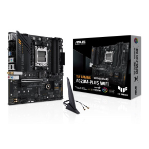 BAZAR - ASUS MB Sc AM5 TUF GAMING A620M-PLUS WIFI, AMD A620, 4xDDR5, 1xHDMI, 2xDP, mATX - Po opravě (Bez příšlušenství) BAZAR - ASUS MB Sc AM5 TUF GAMING A620M-PLUS WIFI, AMD A620, 4xDDR5, 1xHDMI, 2xDP, mATX - Po opravě (Bez příšlušenství)