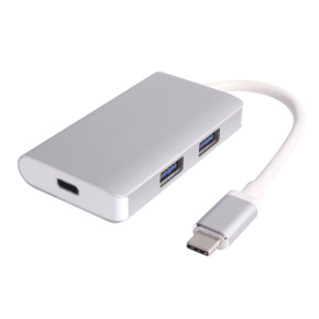 PremiumCord USB-C hub 2xUSB 3.0+PD charge