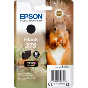 Epson Singlepack Black 378 Claria Photo HD Ink Epson Singlepack Black 378 Claria Photo HD Ink