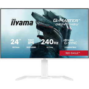 iiyama G-Master/GB2471HSU-W1/23,8"/IPS/FHD/240Hz/0,3ms/Biela/3R